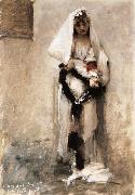 John Singer Sargent A beggarly girl USA oil painting artist